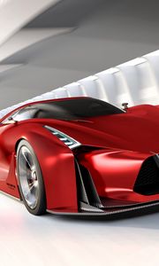 Превью обои nissan, gran turismo, вид сбоку, красный