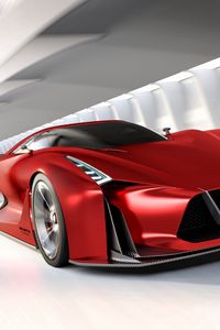 Превью обои nissan, gran turismo, вид сбоку, красный