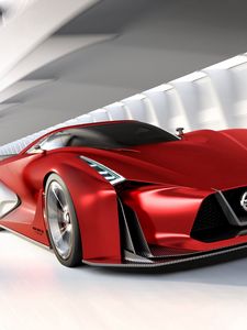 Превью обои nissan, gran turismo, вид сбоку, красный