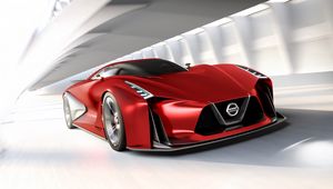 Превью обои nissan, gran turismo, вид сбоку, красный