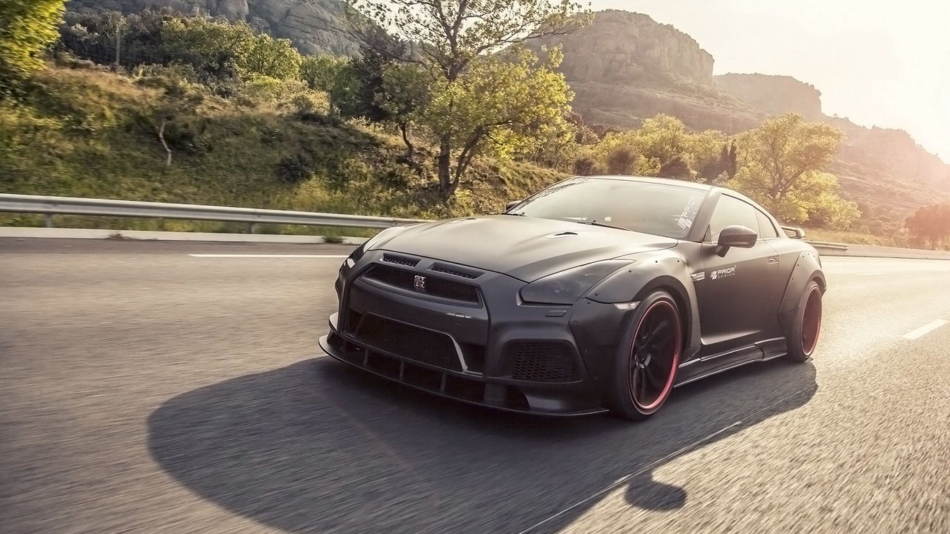 Nissan gtr живые обои на рабочий стол