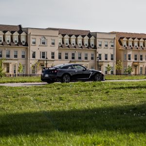Превью обои nissan gt-r, nissan, автомобиль, черный, дорога