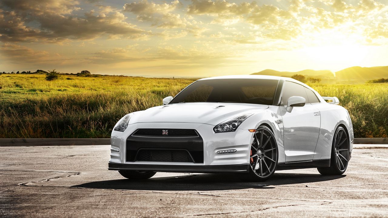 Обои nissan gt-r, nissan, белый, авто картинки на рабочий стол, фото  скачать бесплатно