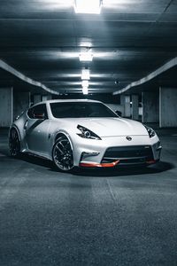 Превью обои nissan gt-r, nissan, вид спереди, белый