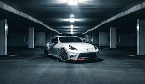 Превью обои nissan gt-r, nissan, вид спереди, белый