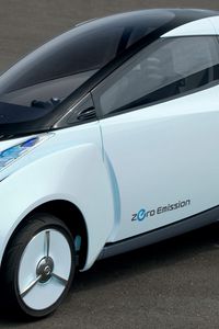 Превью обои nissan, land glider, zero emission, концепт, вид сбоку