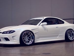 Превью обои nissan, silvia, s15, авто