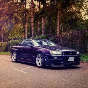 Превью обои nissan, skyline, gt-r, r34, nismo, s-tune