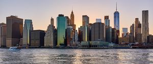 Превью обои нью йорк, сша, небоскребы, берег