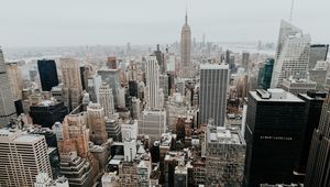 Превью обои нью-йорк, сша, небоскребы, здания, архитектура