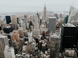 Превью обои нью-йорк, сша, небоскребы, здания, архитектура