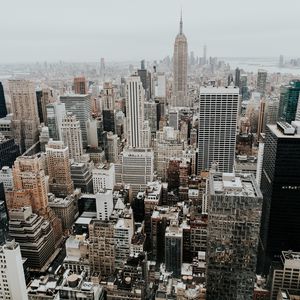 Превью обои нью-йорк, сша, небоскребы, здания, архитектура