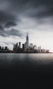 Превью обои нью-йорк, сша, небоскребы, панорама
