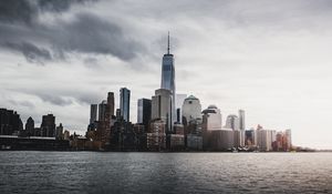 Превью обои нью-йорк, сша, небоскребы, панорама