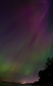 Превью обои ночь, свет, небо, темный