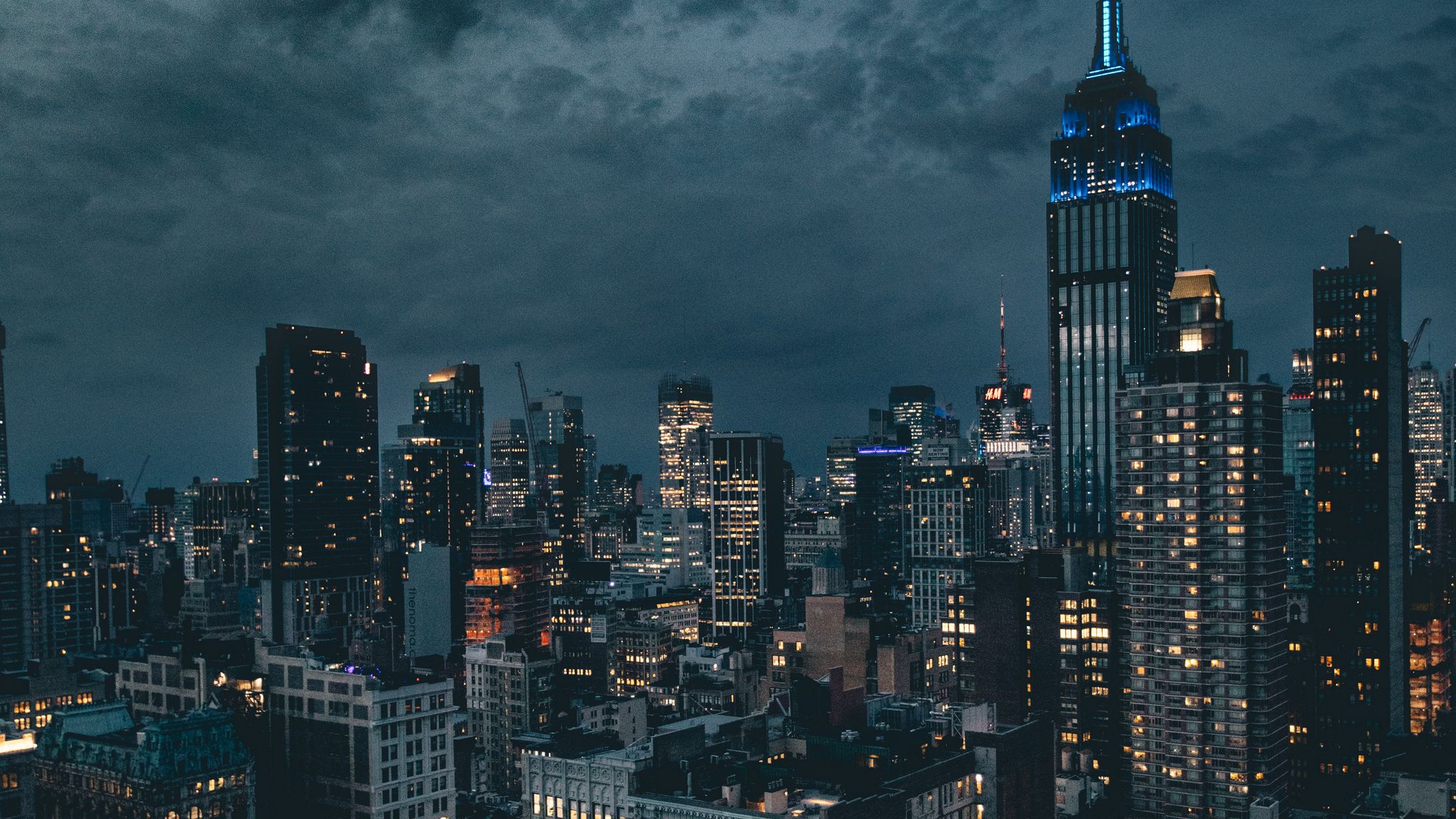 ночной город нью йорк