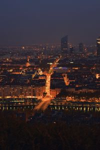 Превью обои ночной город, здания, небоскреб, архитектура