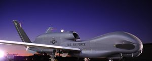 Превью обои northrop grumman, rq-4, аэродром, самолет