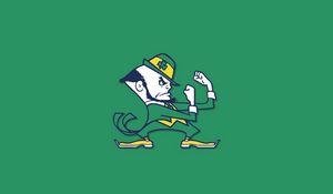 Превью обои notre dame fighting irish, логотип, университет, нотр-дам