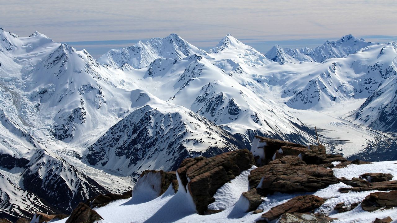 Обои новая зеландия, горы, снег, вершина