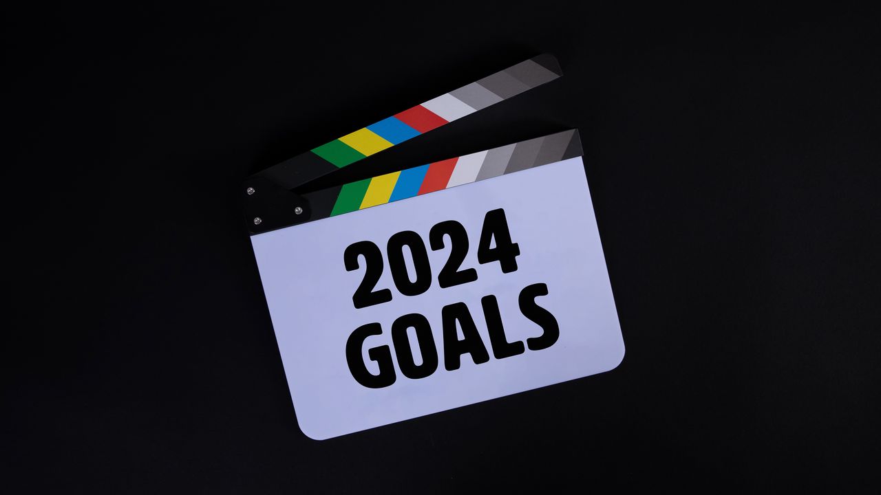 Обои нумератор, цели, надпись, новый год, мотивация, 2024, слова