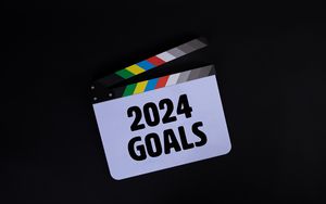 Превью обои нумератор, цели, надпись, новый год, мотивация, 2024, слова