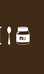 Превью обои nutella, нутелла, масло, шоколад