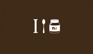 Превью обои nutella, нутелла, масло, шоколад