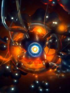 Превью обои объект, свечение, 3d, абстракция