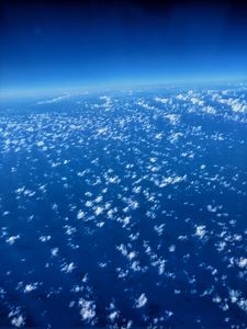 Превью обои облака, атмосфера, тропосфера, высота, над облаками, горизонт