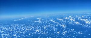 Превью обои облака, атмосфера, тропосфера, высота, над облаками, горизонт