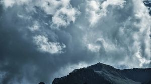 Превью обои облака, горы, небо