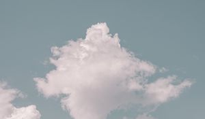 Превью обои облака, небо, пористый, минимализм