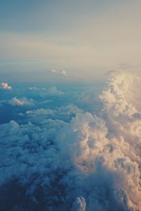 Превью обои облака, небо, пористый, воздушный, полет