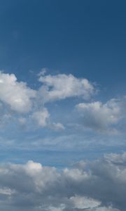 Превью обои облака, небо, высота, голубой