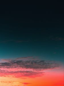 Превью обои облака, небо, закат