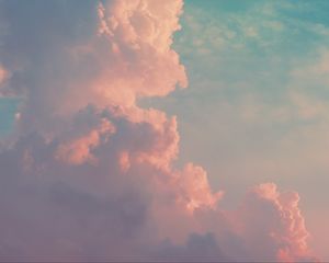Превью обои облака, пористый, небо, светлый, день