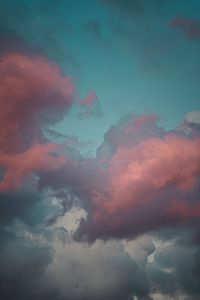 Превью обои облако, небо, розовый, тучи