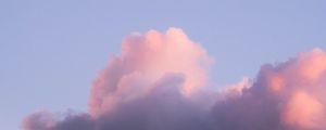 Превью обои облако, небо, самолет, след, минимализм