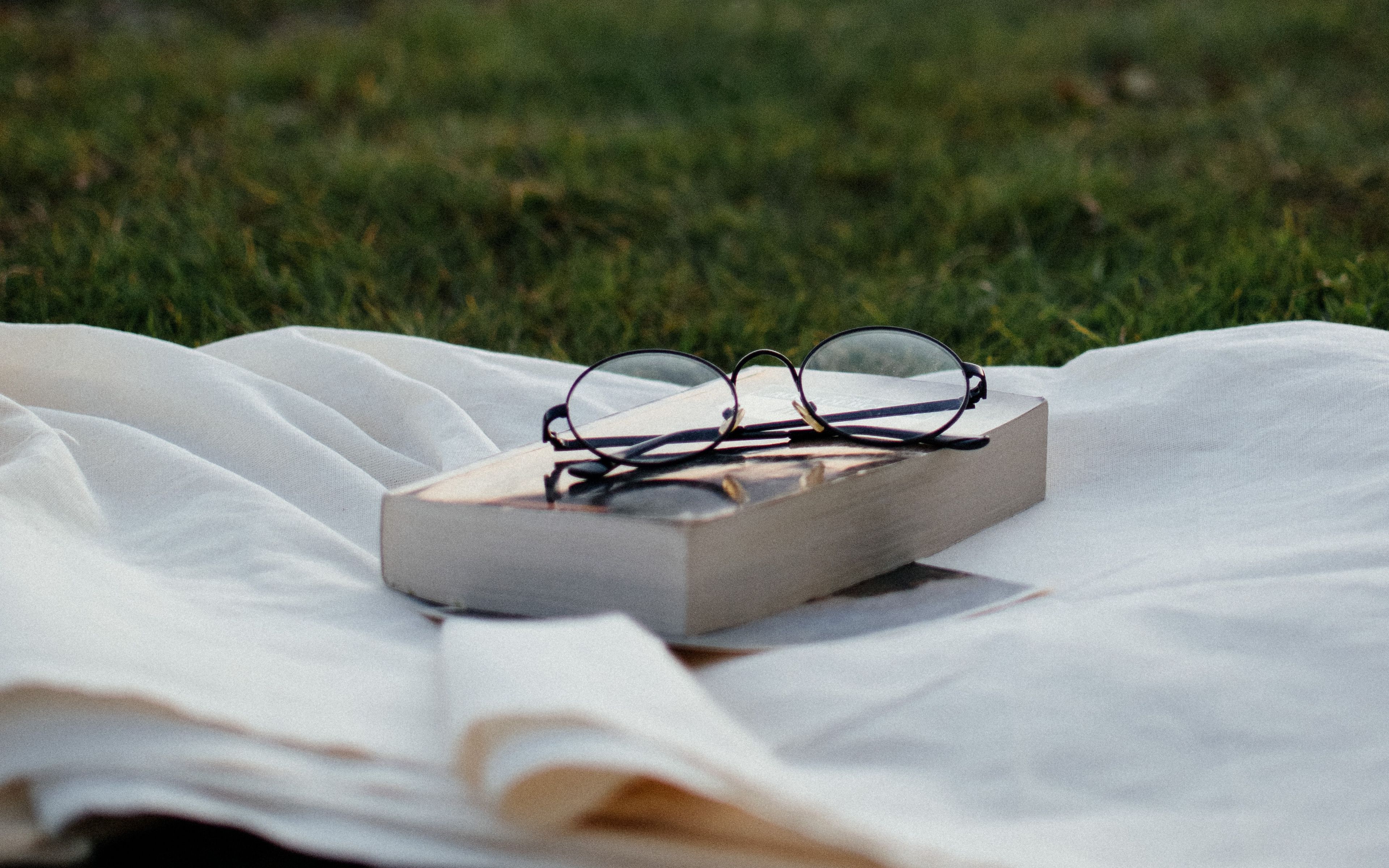 Книга и очки. Чак ч новые очки
