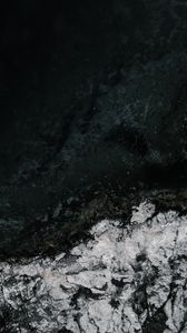 Превью обои океан, берег, лед, вода
