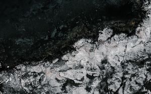 Превью обои океан, берег, лед, вода