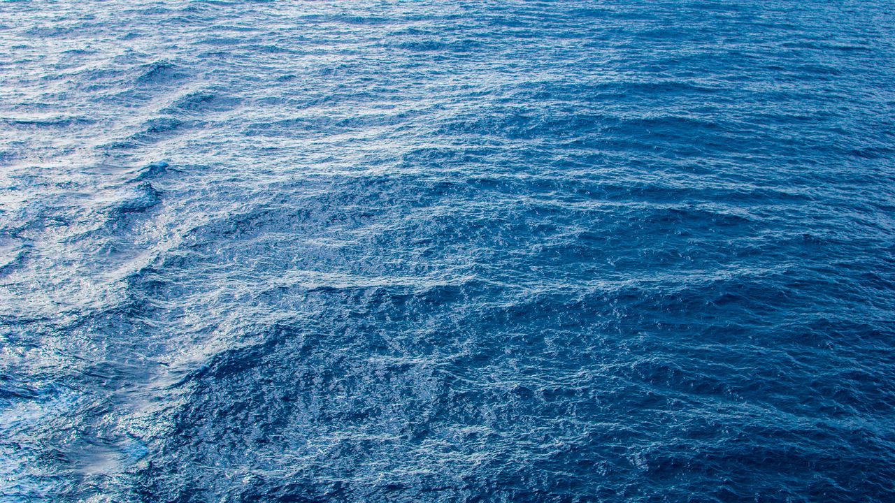Обои океан, голубой, рябь, поверхность, вода
