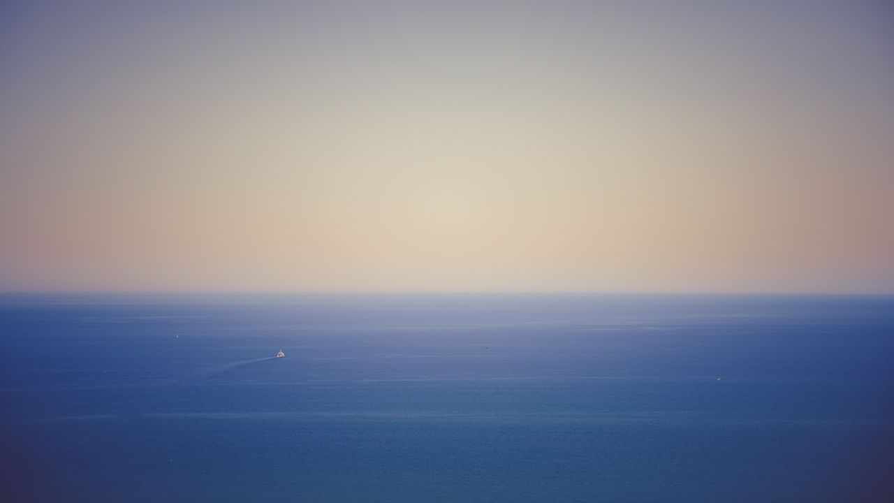 Обои океан, горизонт, небо
