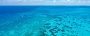 Превью обои океан, кораллы, вода, голубая вода, лодки, флорида