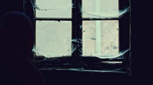 Превью обои окно, паутина, одиночество, заброшенный, одинокий, безысходность