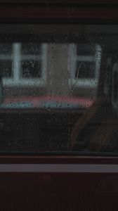 Превью обои окно, стекло, мокрый, капли, дождь
