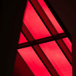Превью обои окно, темный, красный