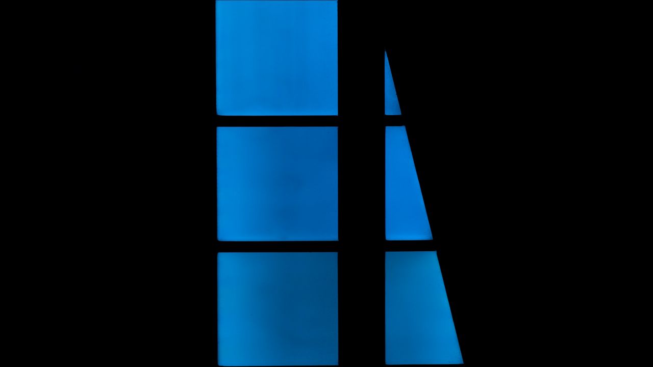 Обои окно, темный, темнота, синий