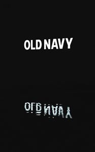 Превью обои oldnavy, слова, надпись, свечение, черный